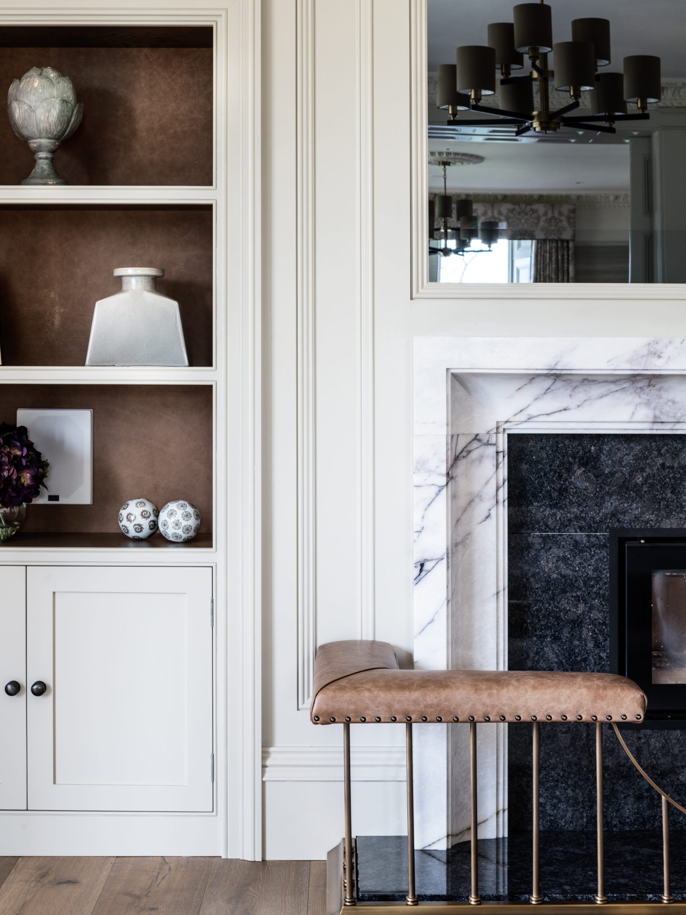 Fireplace Design with Bespoke Club Fender