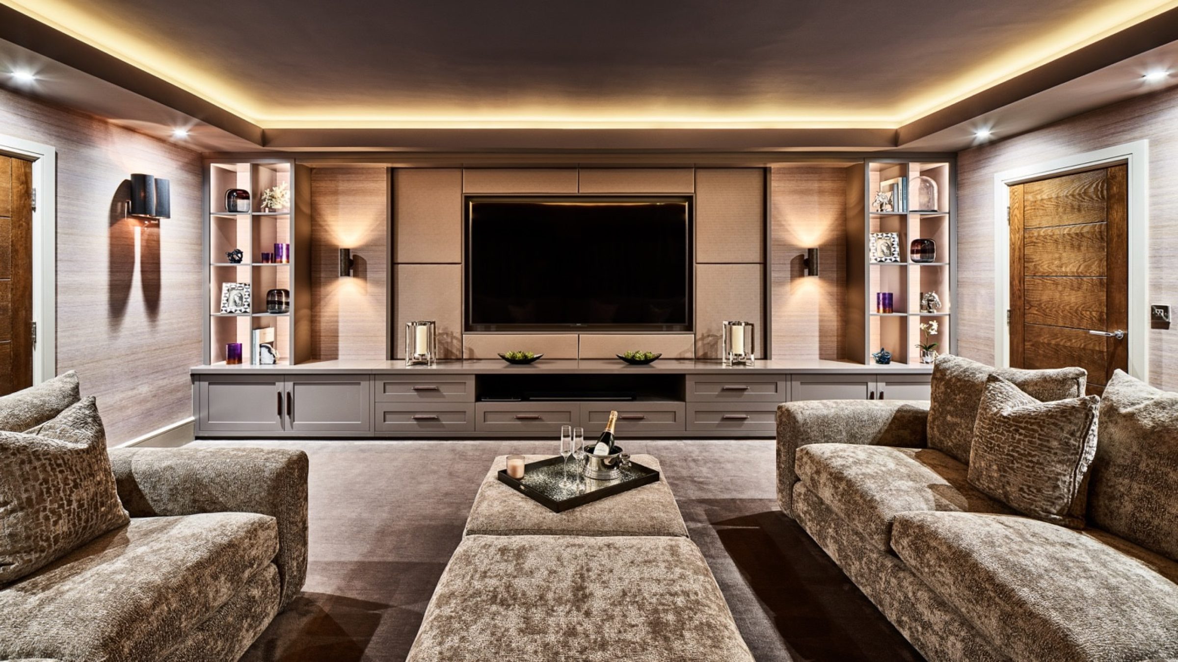 Contemporary Home Media Room