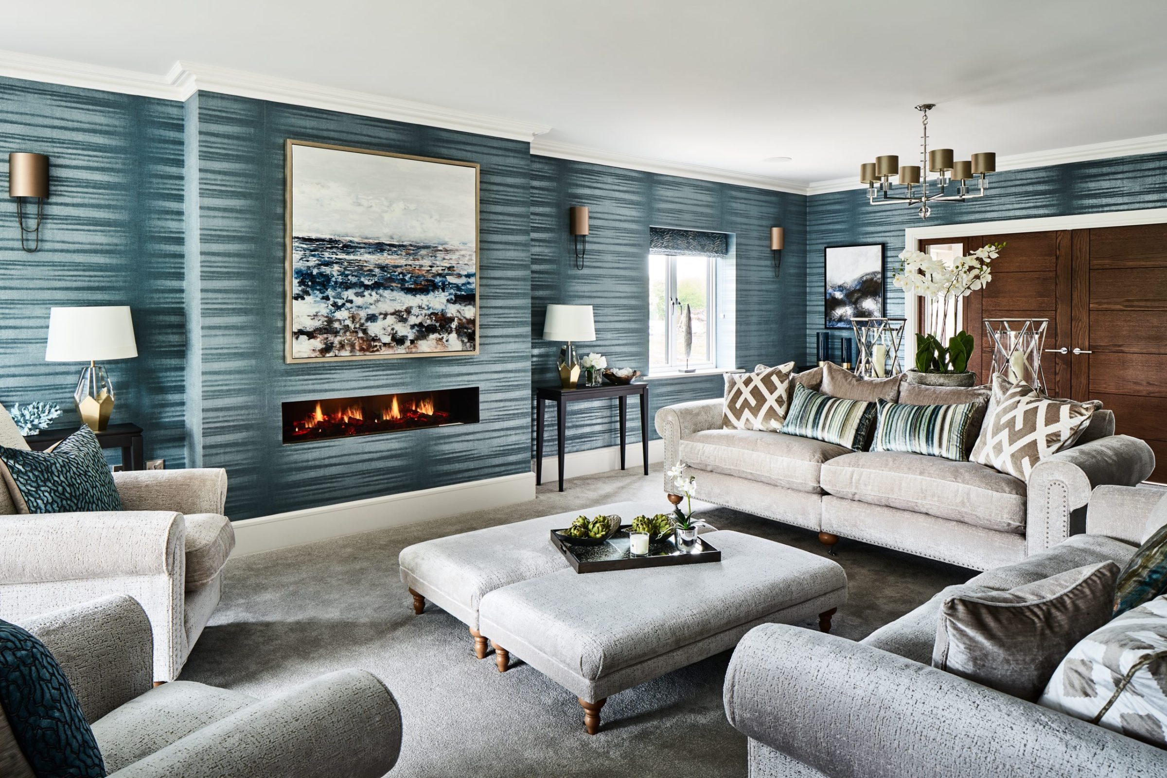 contemporary family lounge by Lewis Knox