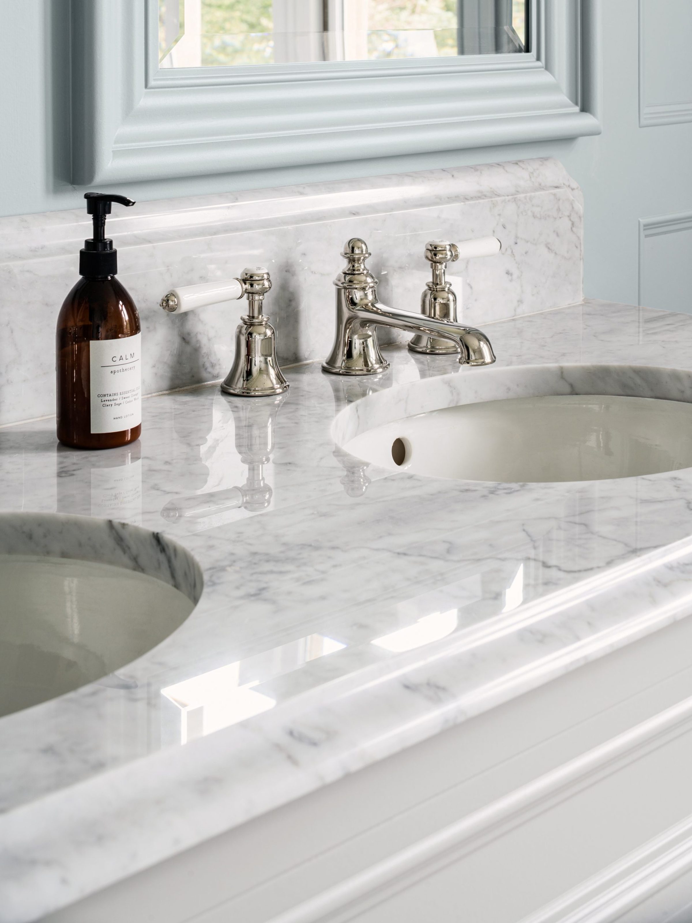 Bespoke Marble Twin Sinks
