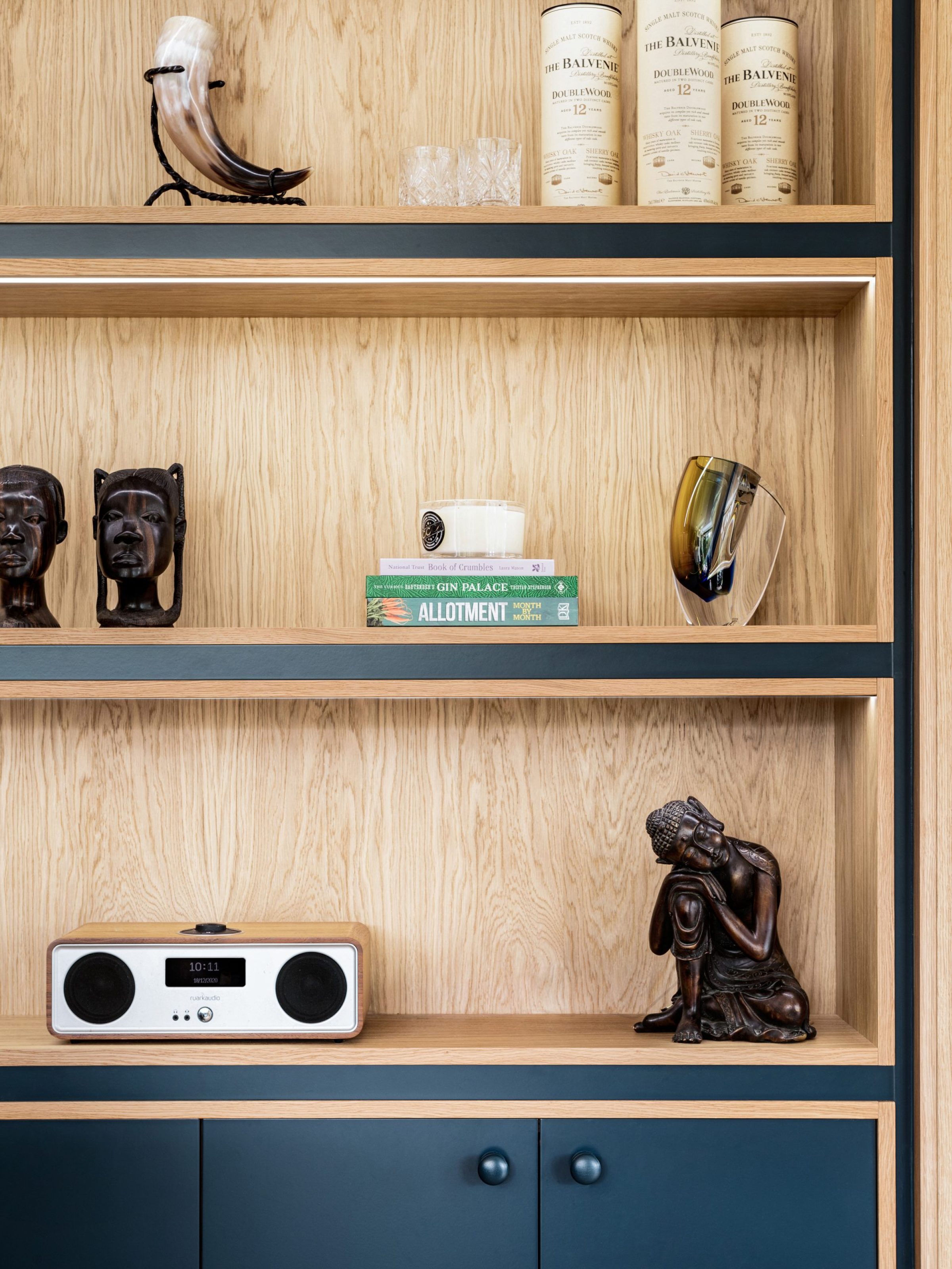 bespoke cabinetry joinery wood and navy