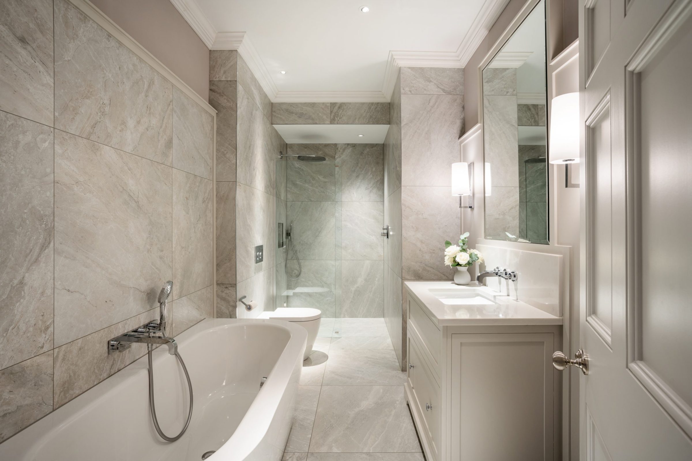 modern bathroom design lighting