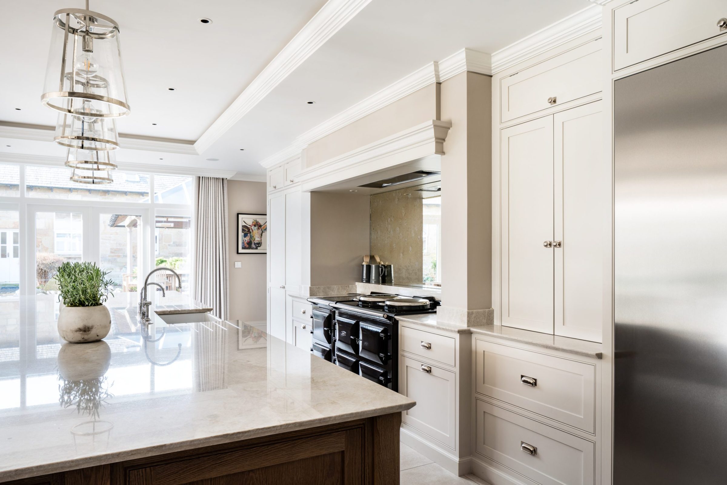 modern kitchen sink in island aga