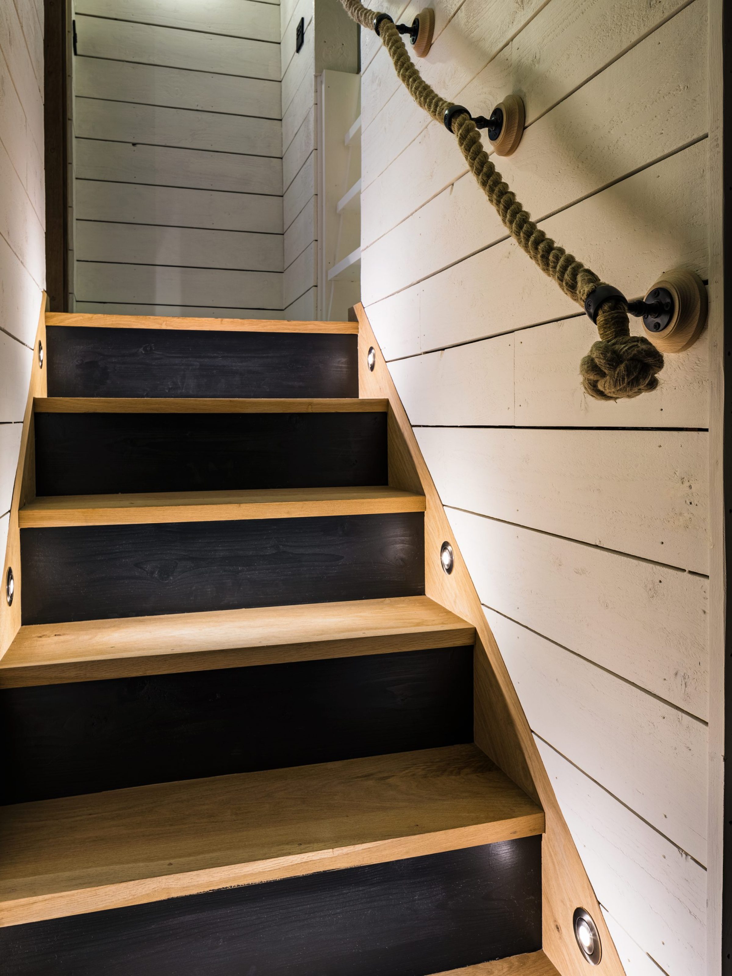 coastal staircase nautical interior design