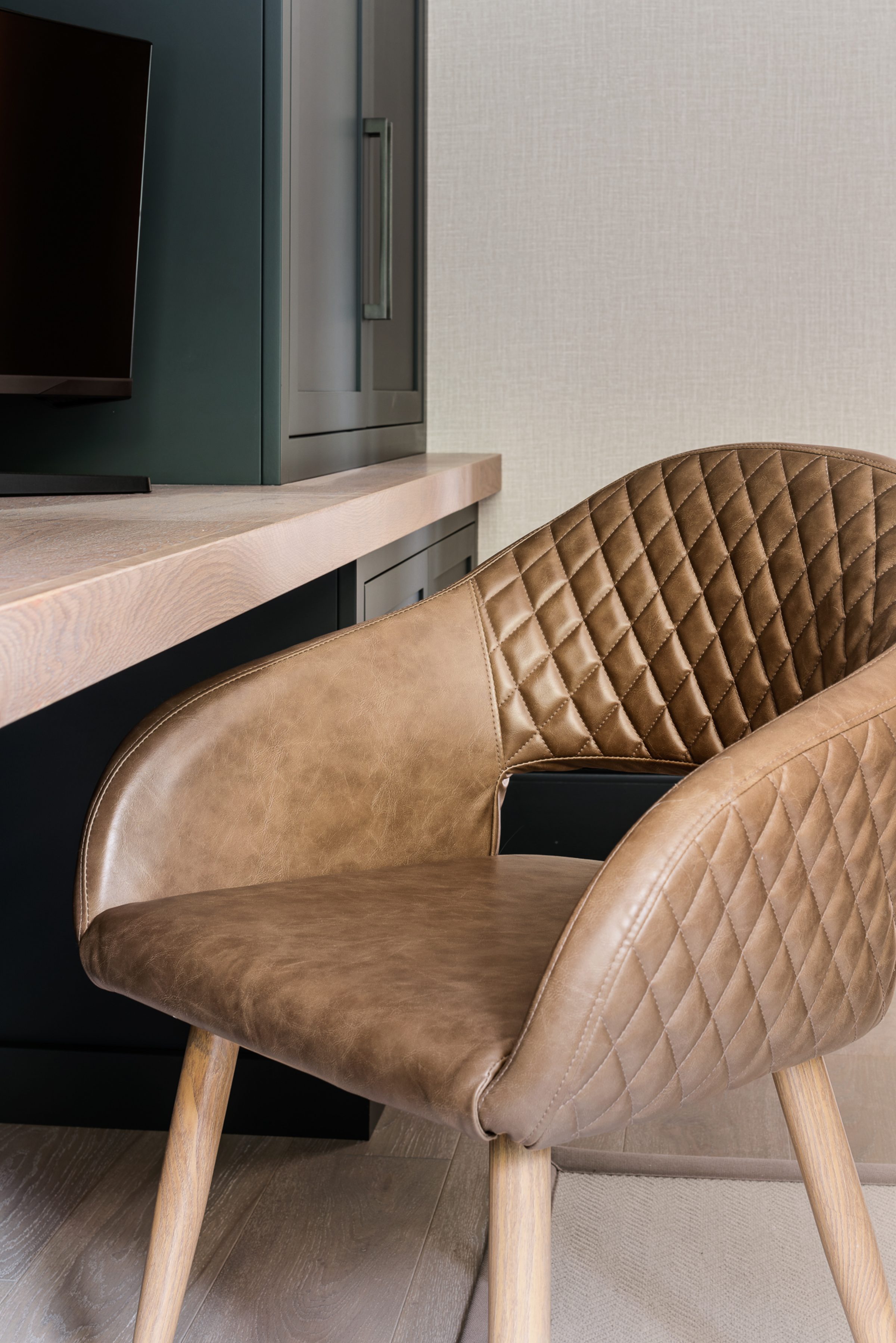 upholstered desk chair