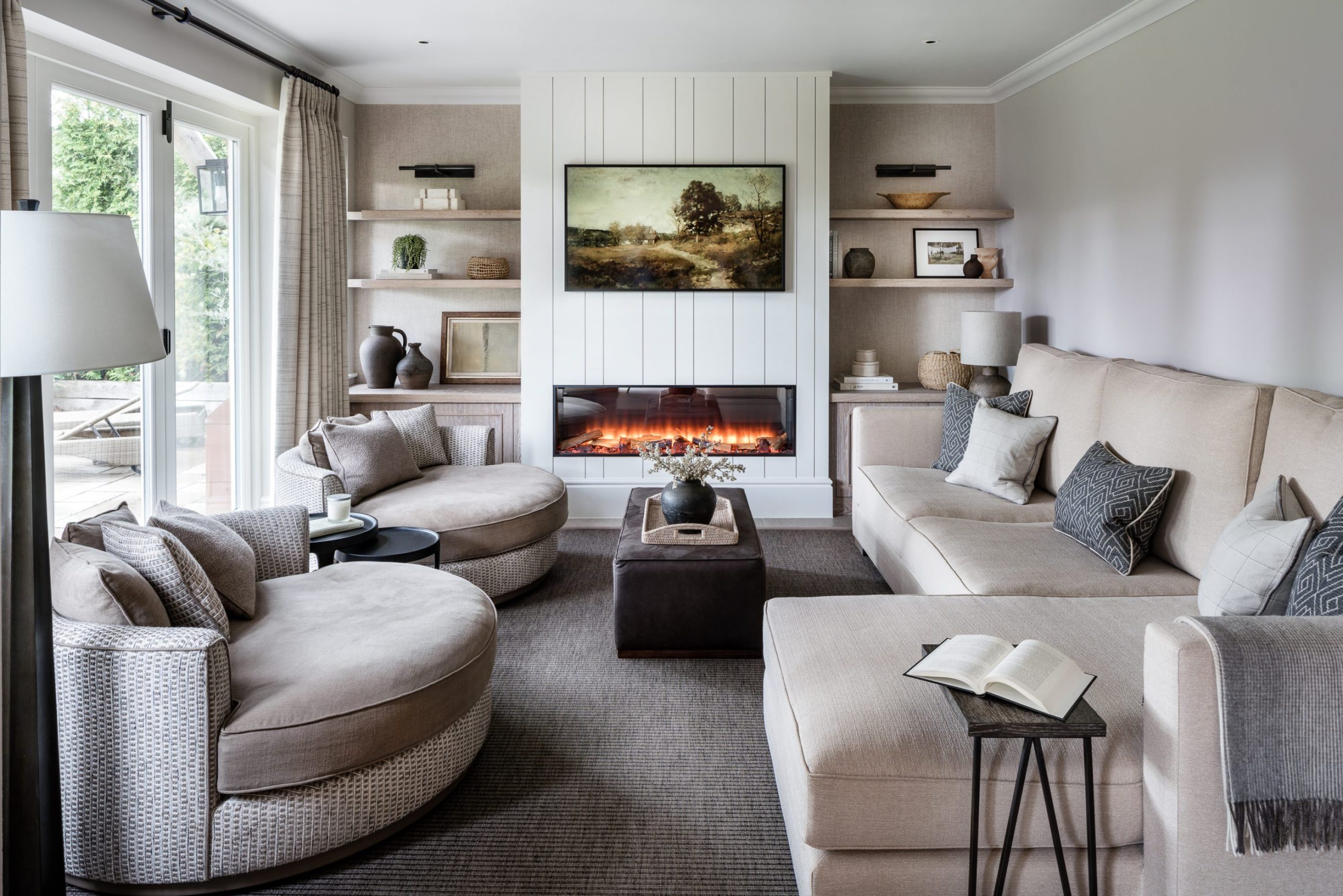 contemporary lounge interior